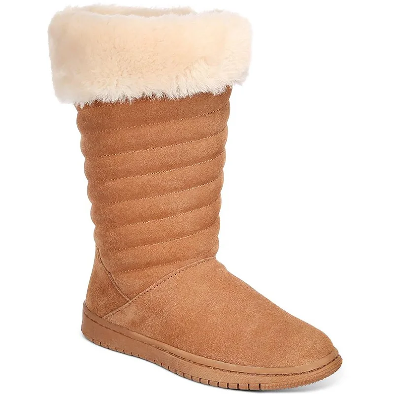 Bargain Bin Style & Co. Womens Novaa Suede Cold Weather Winter & Snow Boots