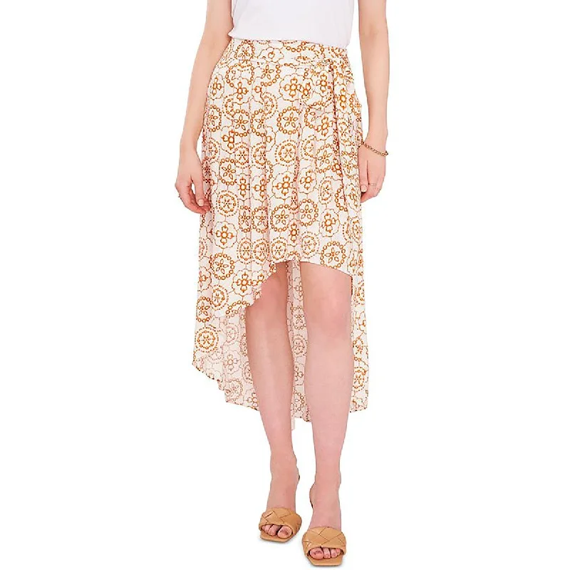 Mega Deal Vince Camuto Womens A-Symmetrical Printed High-Low