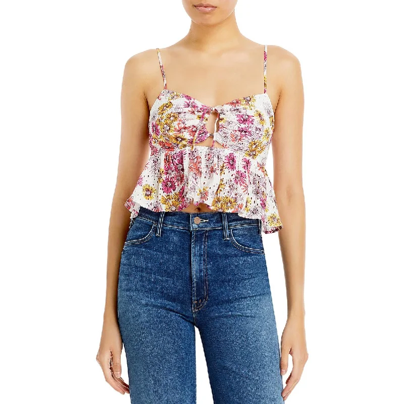 Major Savings WAYF Womens Eyelet Gathered Camisole