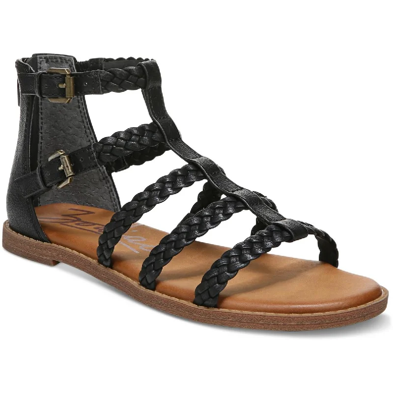 Great Deals Zodiac Womens Camelia Faux Leather Caged Gladiator Sandals