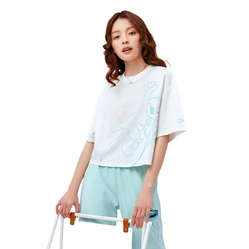 Closeout ANTA Women's IP Sesame Street Lifestyle SS Tee Shirt