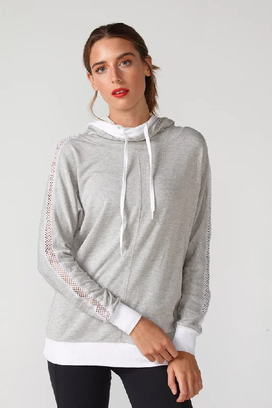 Price Slash CHICHI Active Audrey Hooded Sweatshirt - Grey