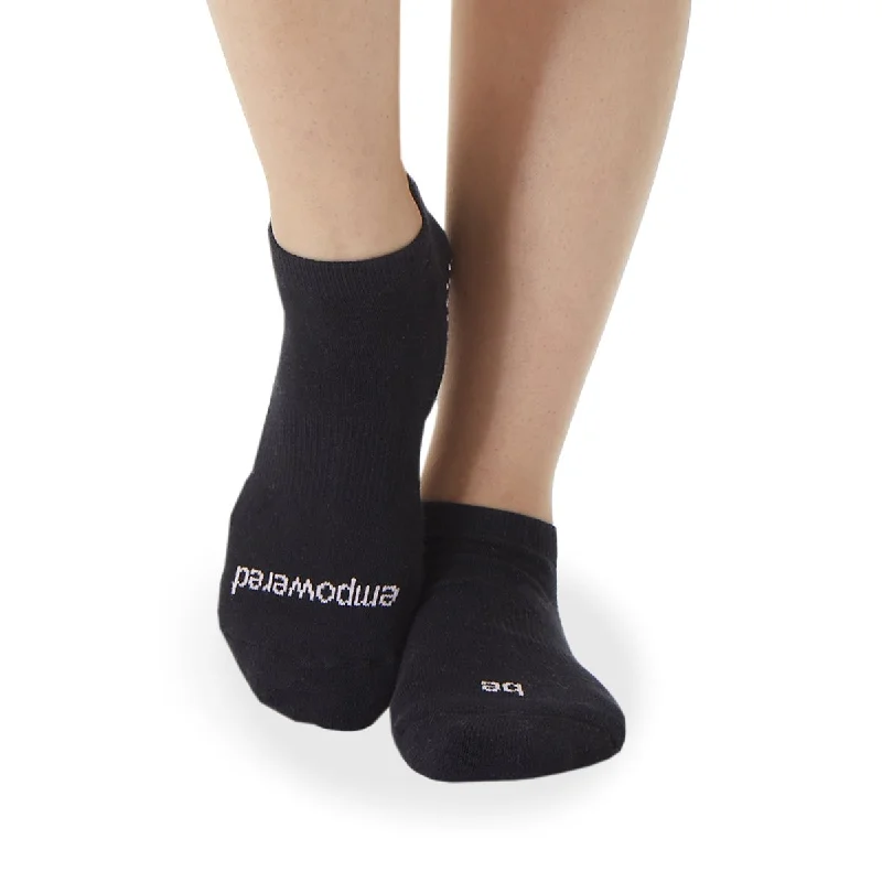 Act Fast Sticky Be Socks BE EMPOWERED Grip Socks - Black
