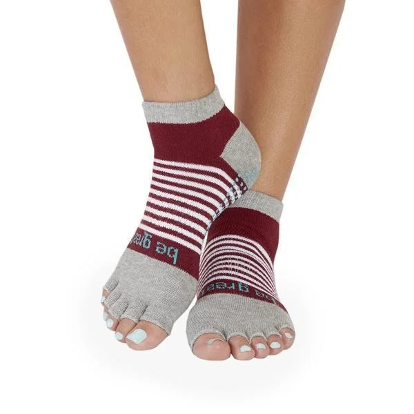 Today's Special Sticky Be Socks BE GREAT 1/2 Toe Stripe Grip Socks
