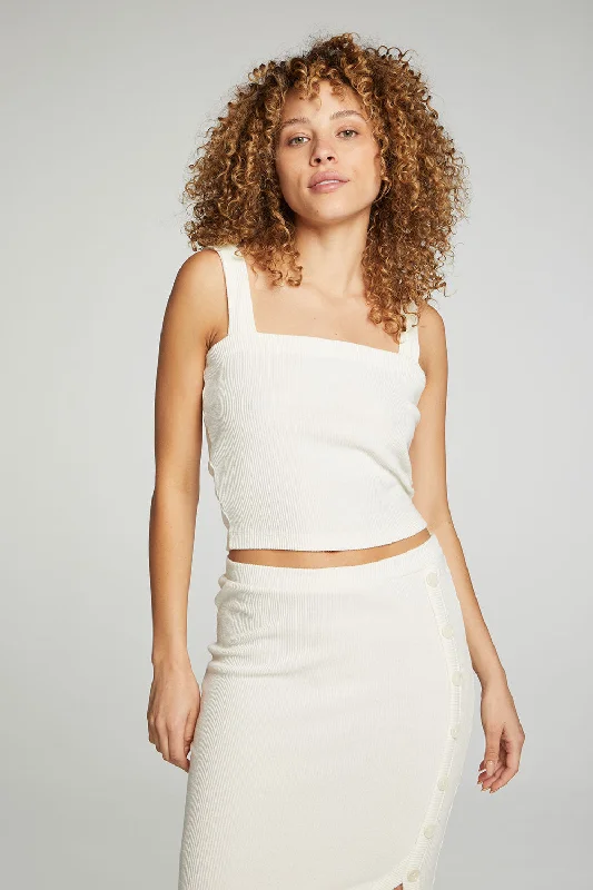 Seasonal Clearance Cropped Cami Sweater Tank