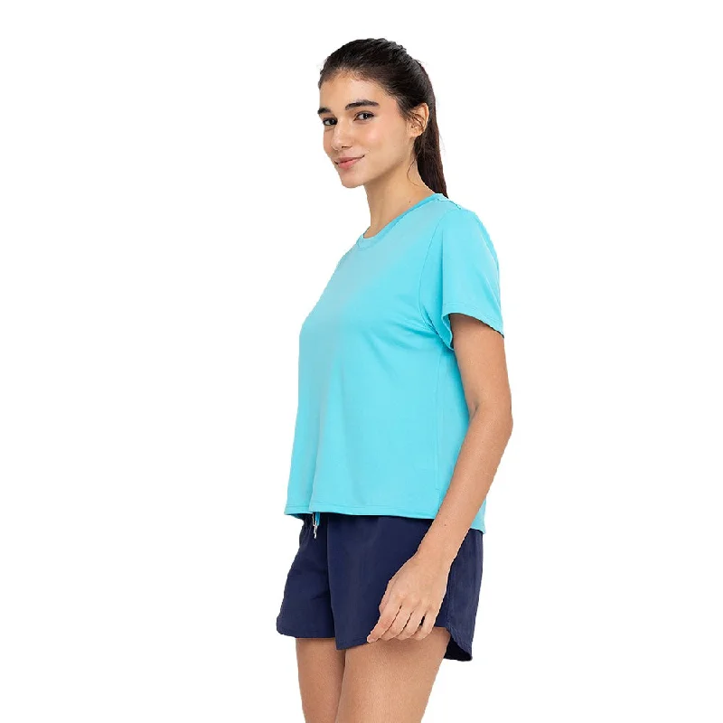 Deal Dash Equipe Women's TECH-DRY Athletic T-Shirt Aqua
