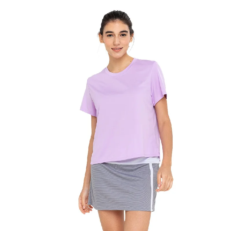 Daily Deals Equipe Women's TECH-DRY Athletic T-Shirt Light Purple