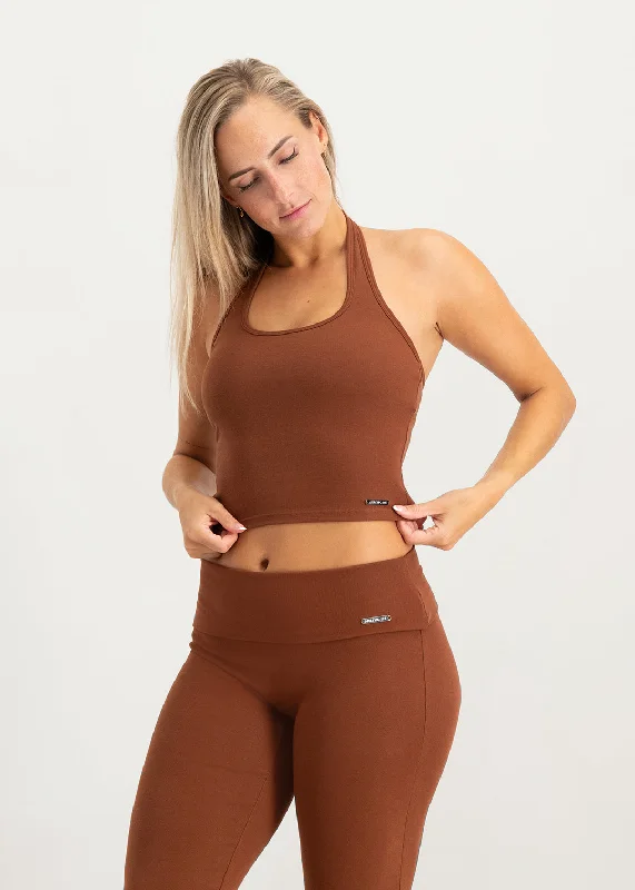Unmissable Offer Flare Lounge Top - Brown
