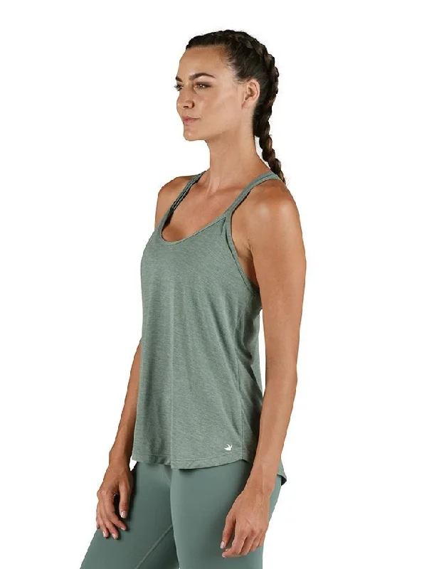 Price Rollback Glyder Free Flow Tank - Silver Pine Heather