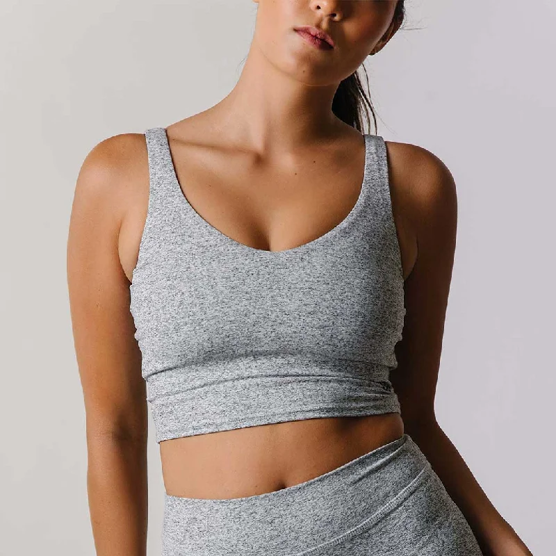 Overstock Heather Grey Focus Tank