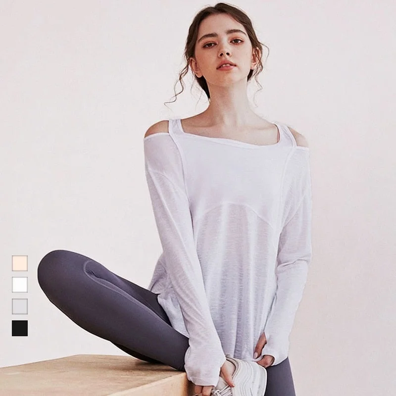 Super Deal Yoganix Long Sleeve Yoga Shirts for Women Loose Sports Tee Crop Top Sports Top Women Sportswear Gym Fitness Wear Clothing Workout Female Super Deal Yoganix Long Sleeve Yoga Shirts for Women Loose Sports Tee Crop Top Sports Top Women Sportswear Gym Fitness Wear Clothing Workout Female