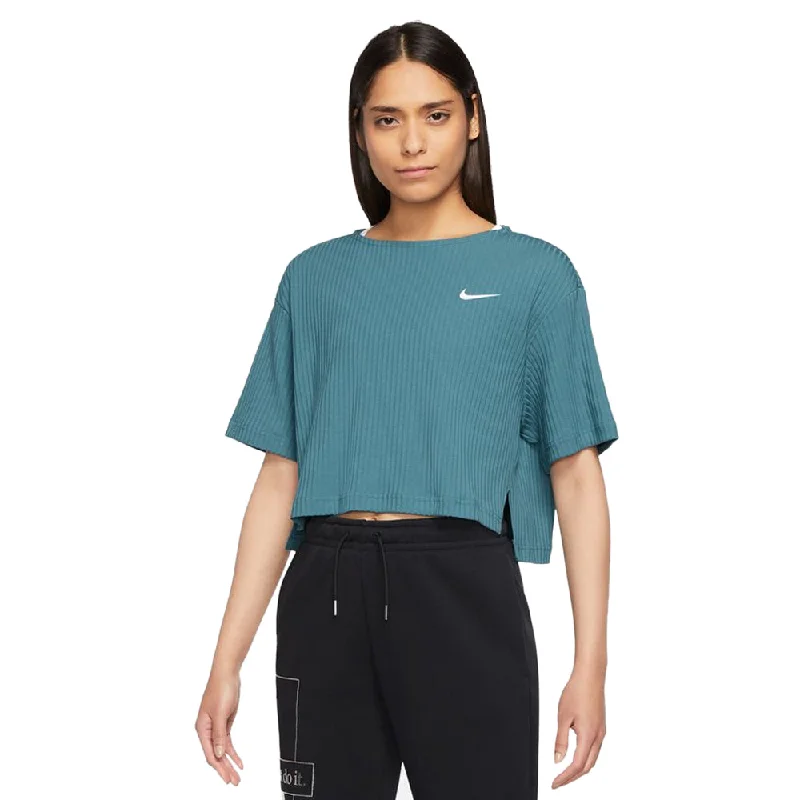 Low Prices Nike Women's Sportswear Ribbed Jersey Short-Sleeve Top