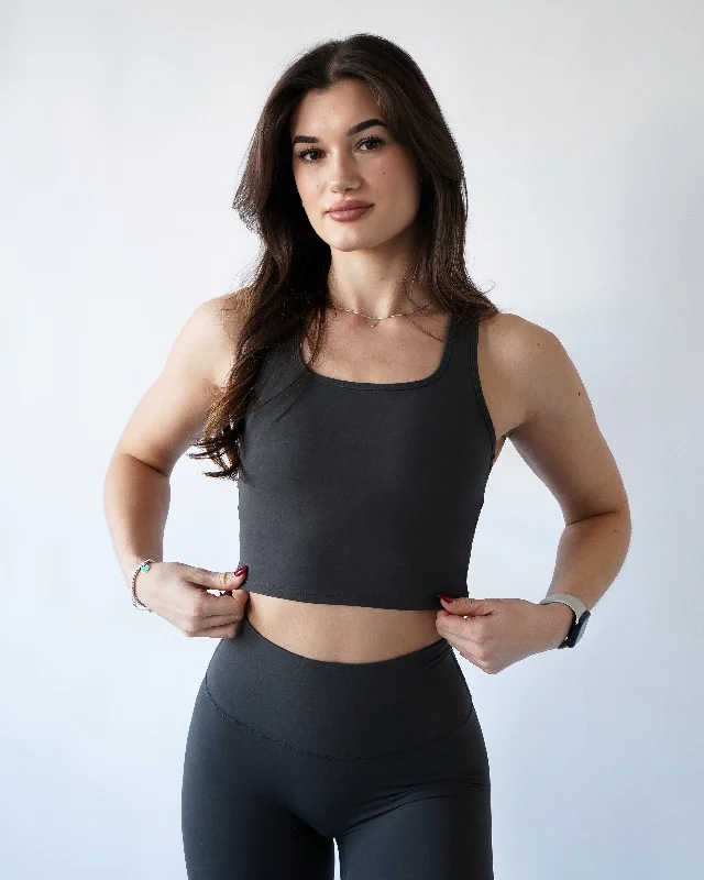 Price Reduction Performance Racerback Top - Iron