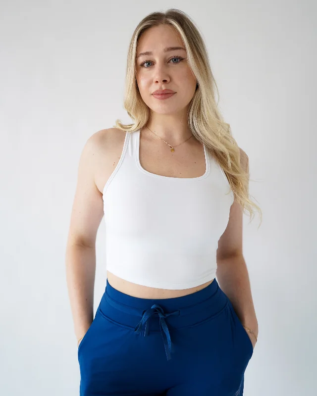 TIME-Limited Offer Performance Racerback Top - White