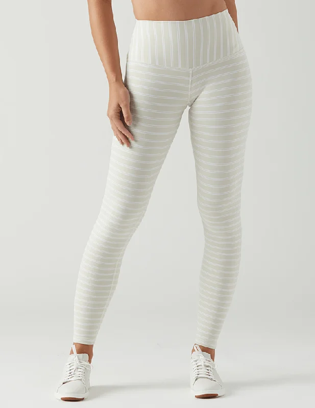 Limited Availability Glyder Sultry Legging - Creme/White Pinstripe