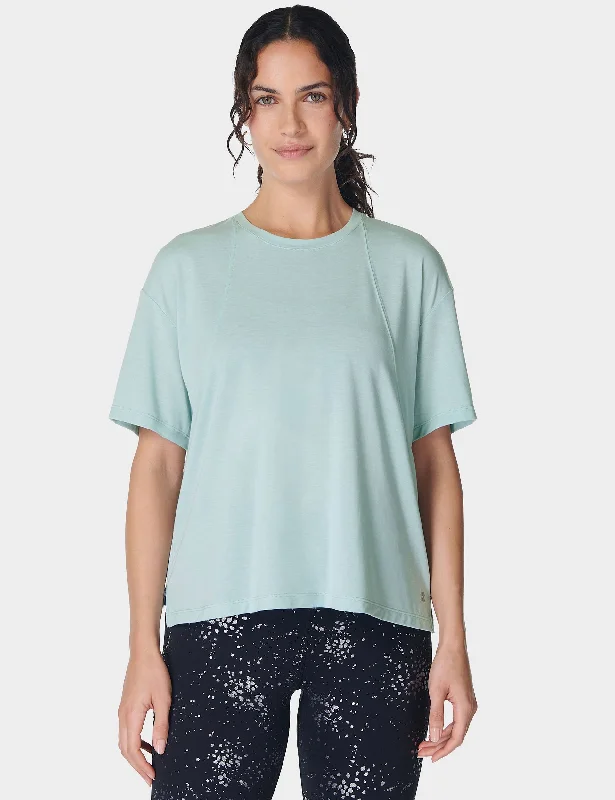 Must-Have Deals Soft Flow Studio T-Shirt - Muted Teal Blue
