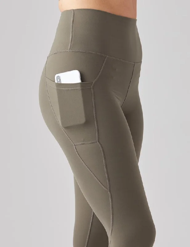 Weekend Deal Glyder Top Notch 7/8 Leggings - Dark Moss