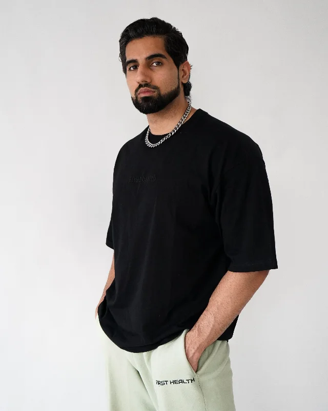 Deep Discounts WARMUP T-SHIRT- Black