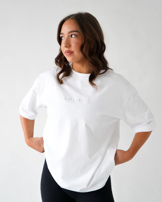 Bargain Bin WARMUP T-SHIRT- White