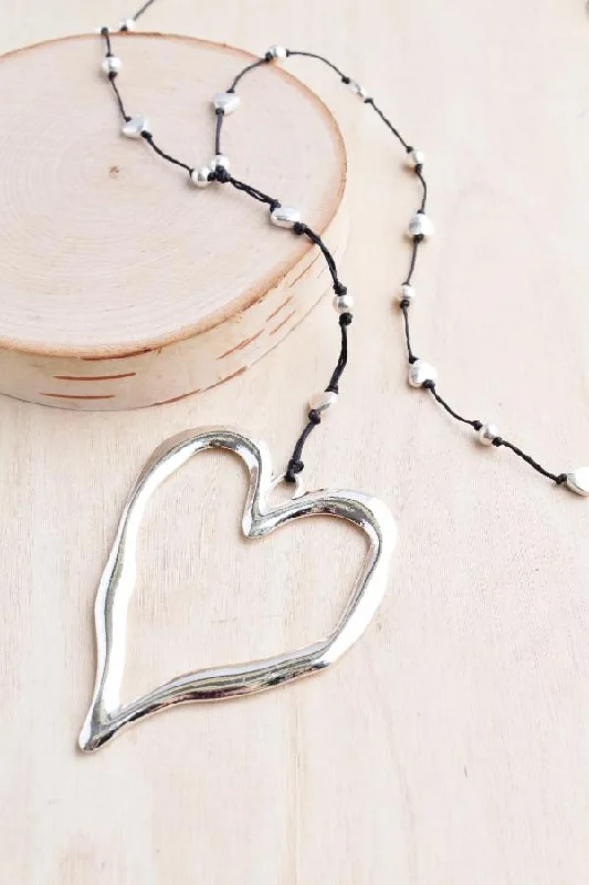 Act Fast Bali Queen Open Heart Necklace