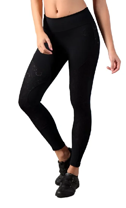Exclusive Deal Equilibrium Lace Sara Black Legging L732