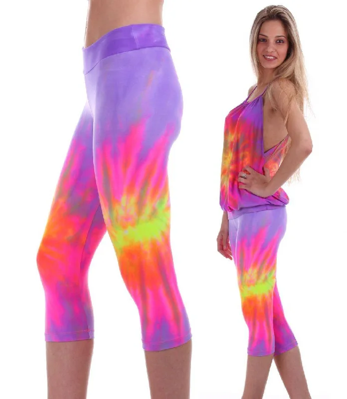Bargain Prices Margarita Activewear Wow Capri Tie Dyed 514012T