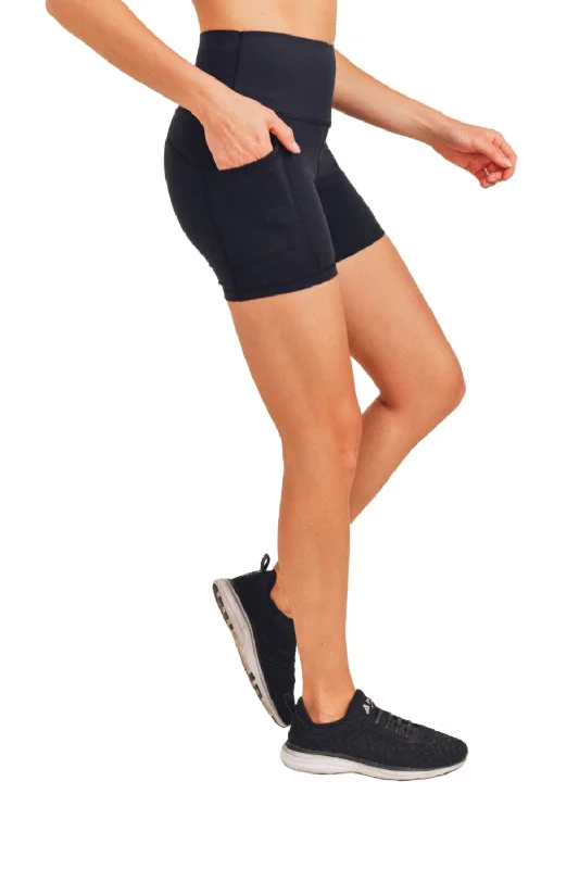 Deal Dash Mono B Contour Band Essential Lycra High-Waisted Shorts APH-A029