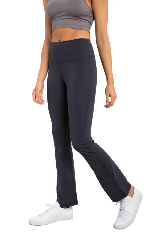 Markdowns Mono B Flare Swoop Back High-Waisted Leggings APH-A0681 And Plus