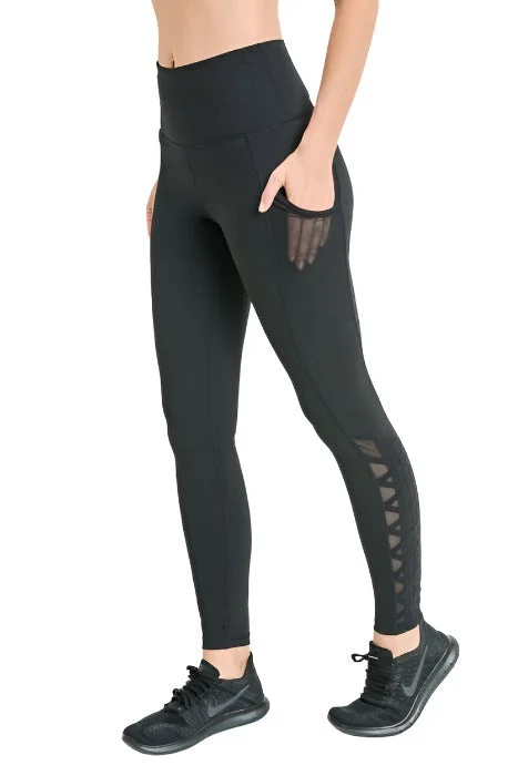 Overstock Mono B Mesh and Lattice Full Legging APH 2116