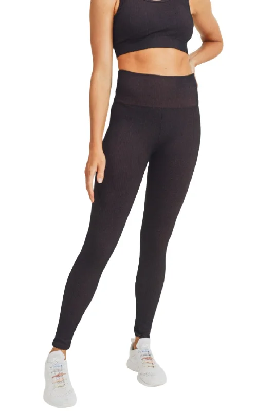 Customer Appreciation Sale Mono B Ribbed Dry Brush Leggings APH2996