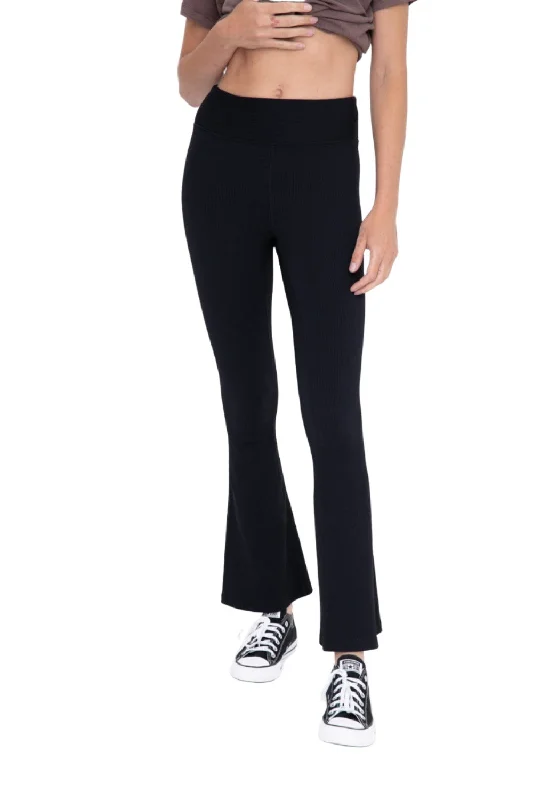 Huge Discounts Mono B  Ribbed Flare High-Waist Leggings APH-A12101