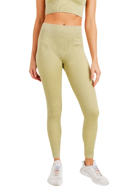 Sneak Peek Sale Mono B Ribbed Mineral Wash Seamless Legging APH2801
