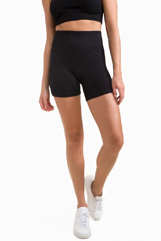 Special Price Mono B Ribbed Seamless High-Waisted Shorts APH-A1236