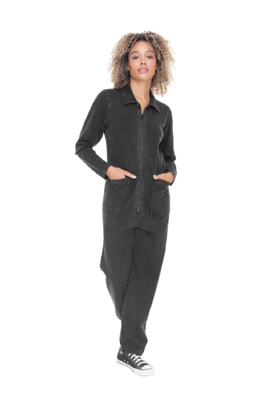 Special Buy Mono B Serious Mineral Wash Cotton Jumpsuit KP12050