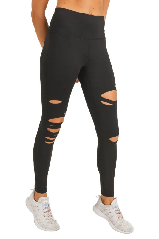 Price Cut Mono B Shredded Legging  APH6216 Plus