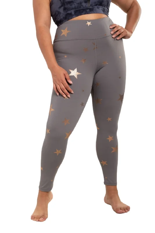 Deal Frenzy Mono B Starry Night Foil High-Waisted Leggings  APH-A08135 and Plus