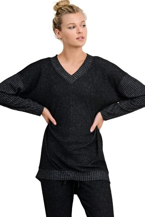 Unmissable Offer Mono B V Neck Hacci Sweater KT11253