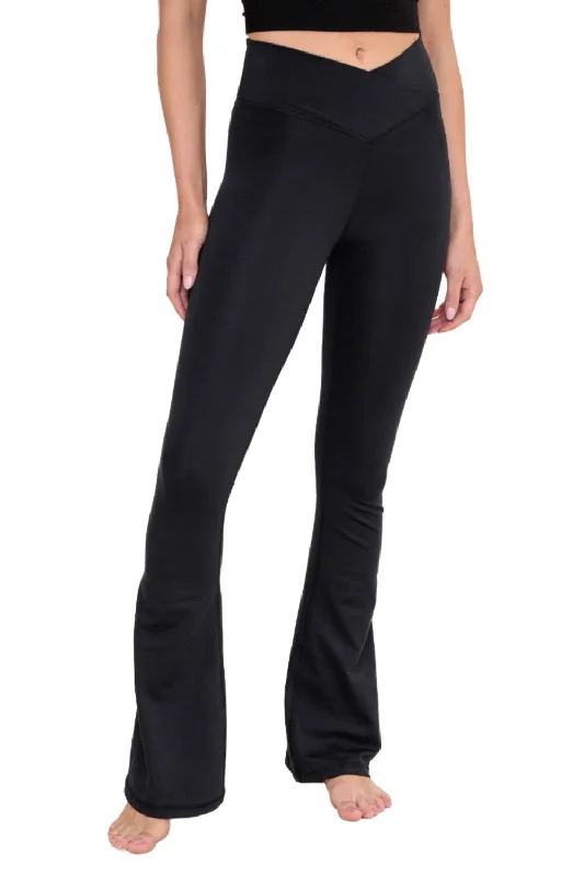 Can't Be Beat Mono B Venice Crossover Waist Yoga Pants AP-B0891 and Plus