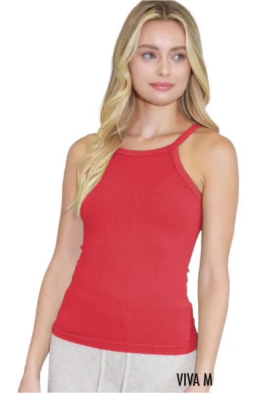 Exclusive Savings NikiBiki High Neck Ribbed Tank Top NS7745