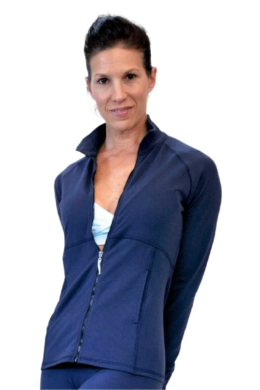 Act Now One Step Ahead Brushed Supplex Empire Zip Jacket 2104
