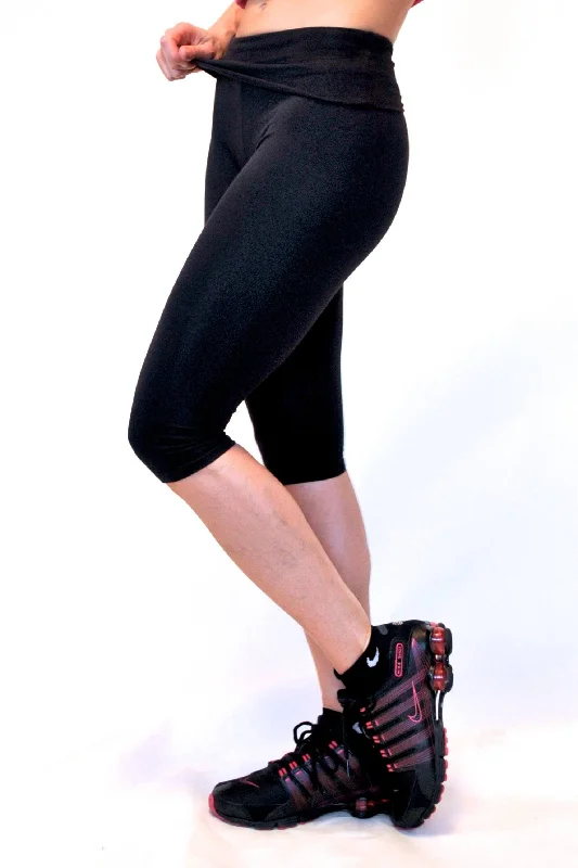 Special Savings One Step Ahead Brushed Supplex  Roll Down Fitted Capri R201