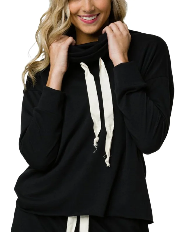 Bargain Prices Onzie Yoga New Cowl Neck Top 3749 Black