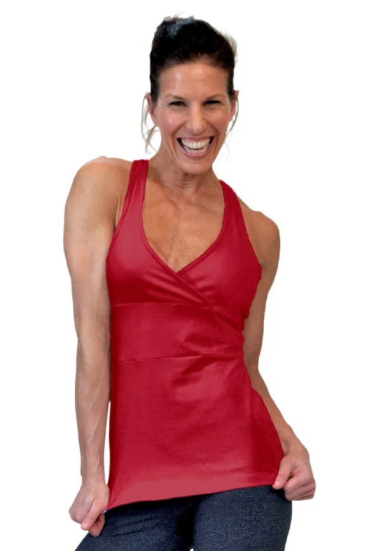 Savings Galore One Step Ahead Brushed Supplex Cross Long Top 2011