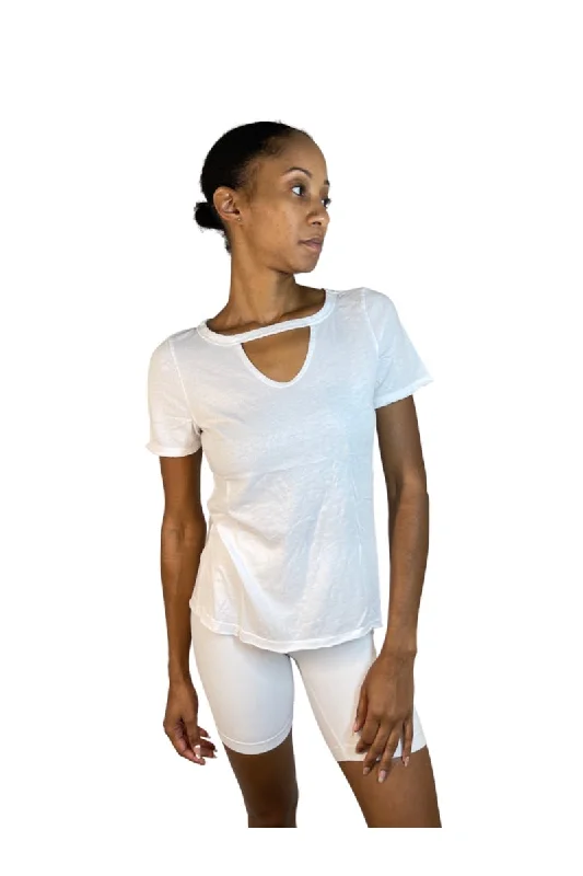 Act Fast TLA Petite Keyhole Tee Shirt 2 colors