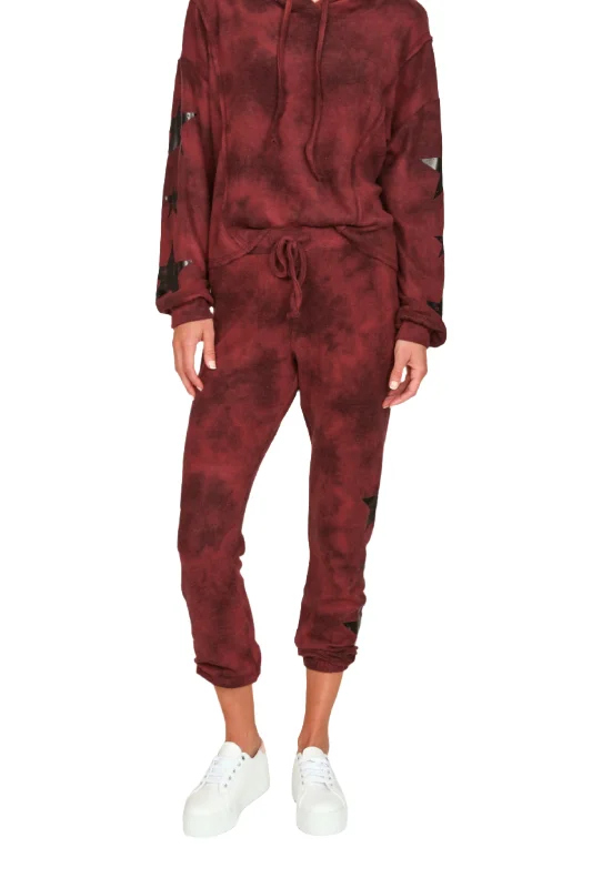 Crazy Deals Vintage Havana Tie Dye Star Jogger S11079