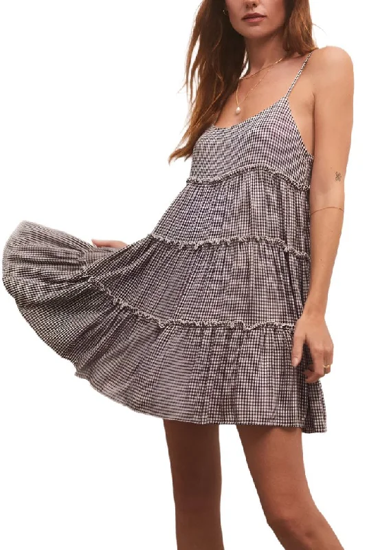 Price Meltdown Z Supply Carina Gingham Mini Dress Shadow